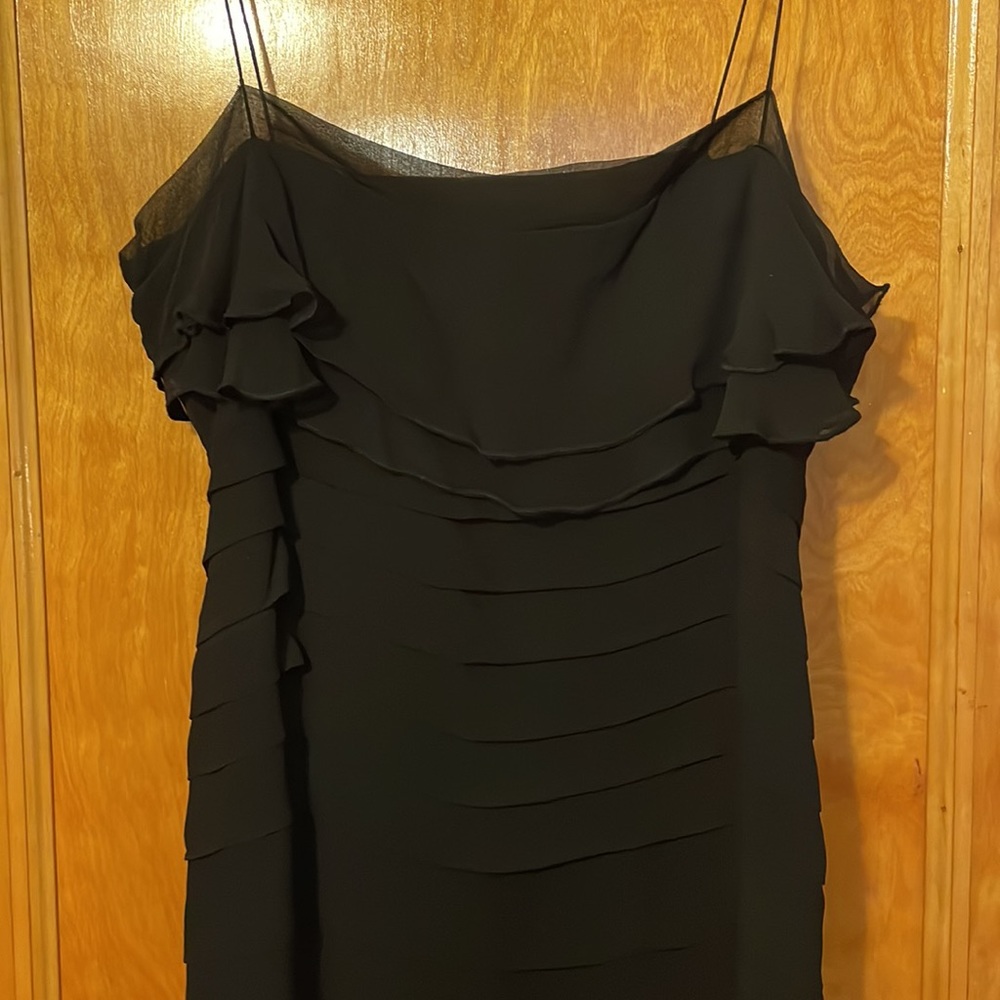 Vintage Bobbie Bee black silk dress 10